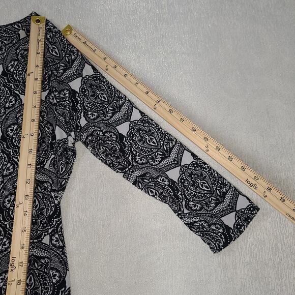 Worthington women's dress black white Size XL Office work wear Whimsigoth - Picture 5 of 9